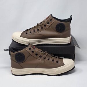 Converse CTAS Malden Street Faux Leather Mid Boots Men's Size 13 Brown A13225C